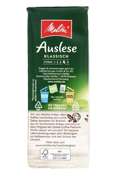 Melitta Auslese Kaffee Klassisch 6 Melitta Auslese Kaffee Klassisch – Bild 4