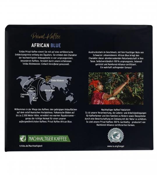 Tchibo Privat Kaffee African Blue Gemahlen 4 Tchibo Privat Kaffee African Blue Gemahlen – Bild 3