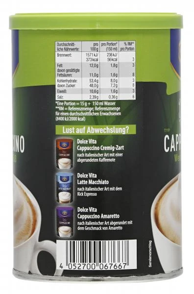 Krüger Dolce Vita Typ Cappuccino Weniger Süß 5 Krüger Dolce Vita Typ Cappuccino Weniger Süß – Bild 3