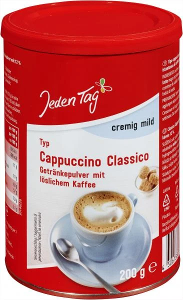 Jeden Tag Cappuccino Classico Cremig Mild 3 Jeden Tag Cappuccino Classico Cremig Mild