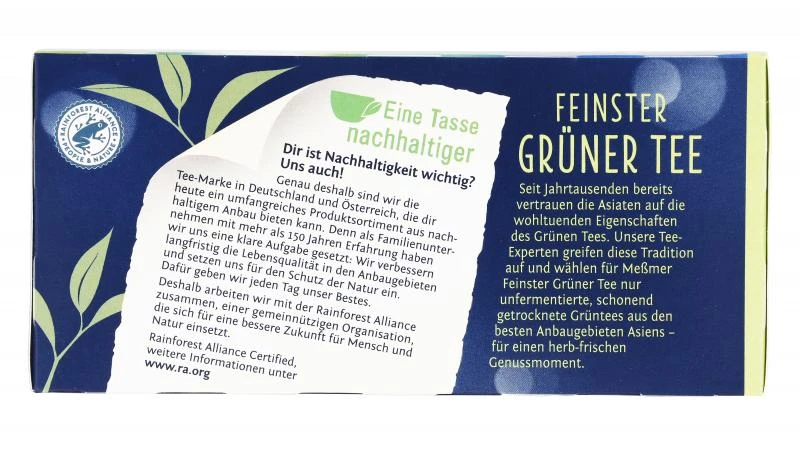 Meßmer Feinster Grüner Tee 4 Meßmer Feinster Grüner Tee – Bild 2