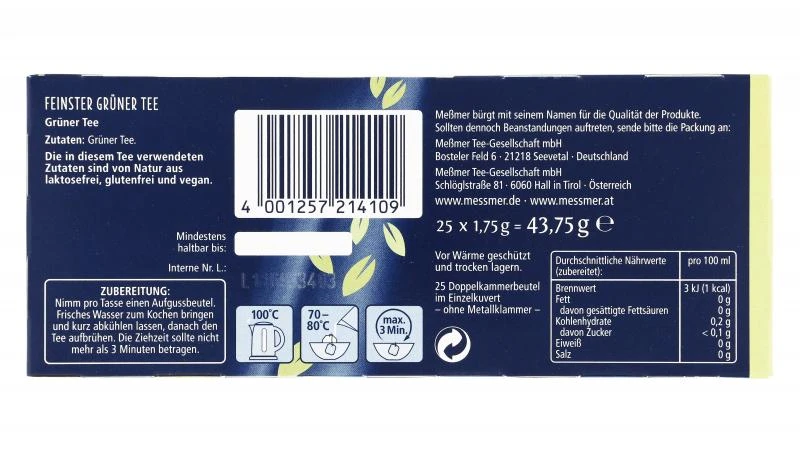 Meßmer Feinster Grüner Tee 6 Meßmer Feinster Grüner Tee – Bild 4