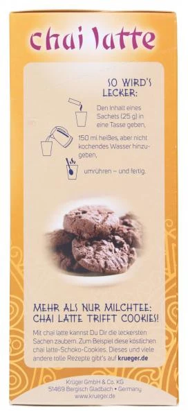 Krüger Chai Latte Sweet India Typ Schoko 4 Krüger Chai Latte Sweet India Typ Schoko – Bild 2