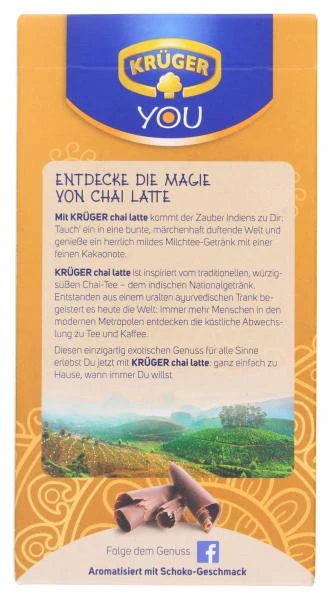 Krüger Chai Latte Sweet India Typ Schoko 5 Krüger Chai Latte Sweet India Typ Schoko – Bild 3