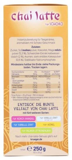 Krüger Chai Latte Sweet India Typ Schoko 9 Krüger Chai Latte Sweet India Typ Schoko -Mytime 4502090537 4052700083421 04.jpg