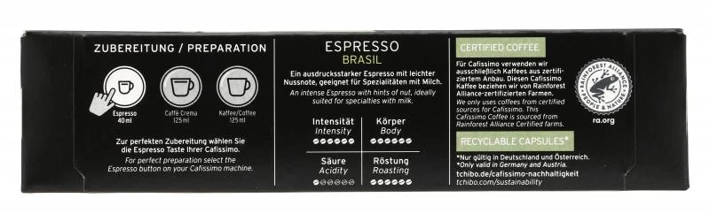 Tchibo Cafissimo Espresso Brasil - 10 Kapseln 4 Tchibo Cafissimo Espresso Brasil - 10 Kapseln – Bild 2