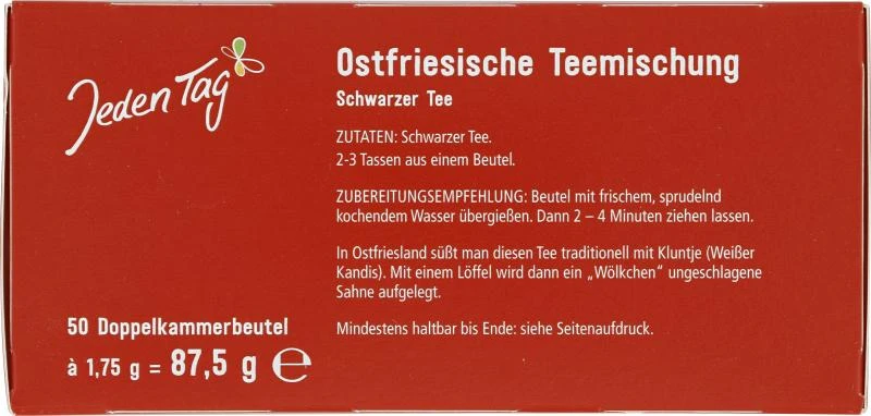 Jeden Tag Ostfriesische Teemischung 4 Jeden Tag Ostfriesische Teemischung – Bild 2