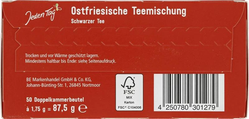 Jeden Tag Ostfriesische Teemischung 5 Jeden Tag Ostfriesische Teemischung – Bild 3