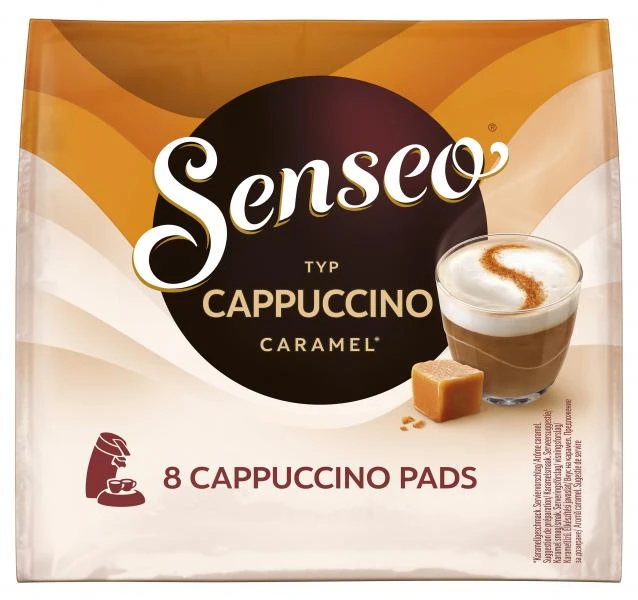Senseo Pads Cappuccino Caramel, 8 Kaffeepads 3 Senseo Pads Cappuccino Caramel, 8 Kaffeepads
