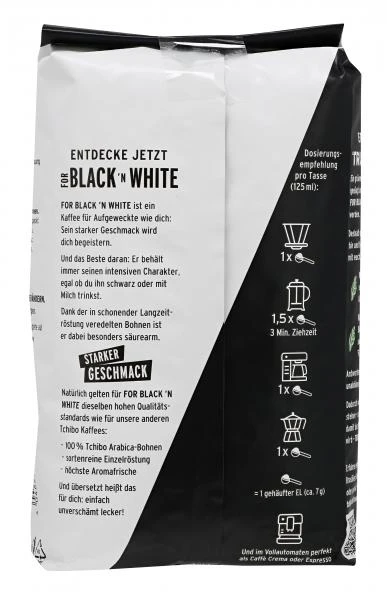 Tchibo For Black 'n White - 500g Ganze Bohnen 5 Tchibo For Black 'n White - 500g Ganze Bohnen – Bild 3
