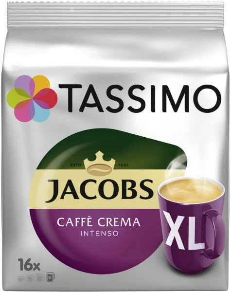 Tassimo Kapseln Jacobs Caffè Crema Intenso XL, 16 Kaffeekapseln 3 Tassimo Kapseln Jacobs Caffè Crema Intenso XL, 16 Kaffeekapseln