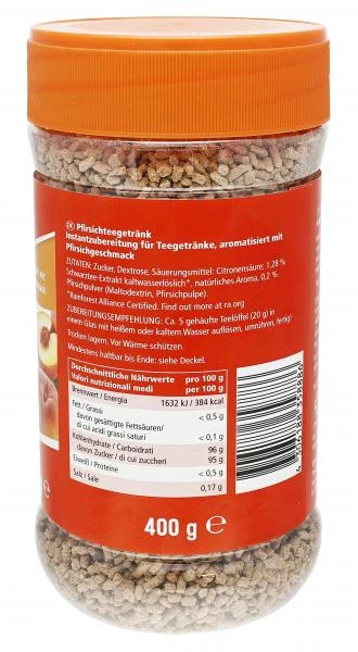 Jeden Tag Pfirsich-Teegetränk Instant 4 Jeden Tag Pfirsich-Teegetränk Instant – Bild 2