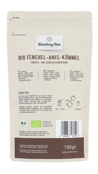 Bünting Tee Bio Fenchel-Anis-Kümmel 4 Bünting Tee Bio Fenchel-Anis-Kümmel – Bild 2