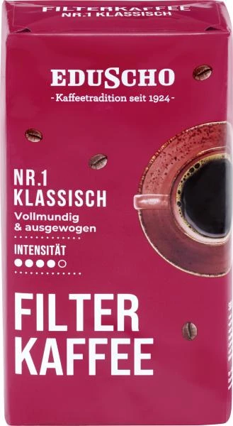Eduscho Filterkaffee Nr. 1 Klassisch Gemahlen 3 Eduscho Filterkaffee Nr. 1 Klassisch Gemahlen