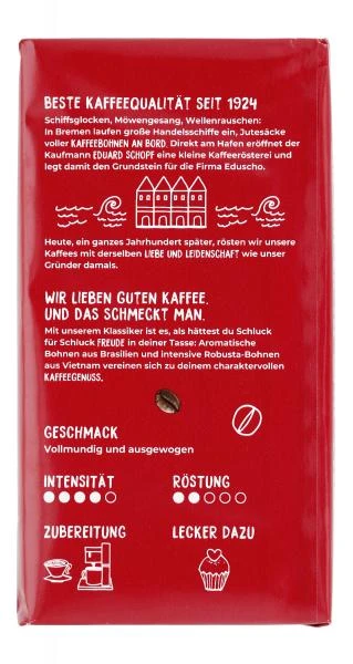 Eduscho Filterkaffee Nr. 1 Klassisch Gemahlen 5 Eduscho Filterkaffee Nr. 1 Klassisch Gemahlen – Bild 3