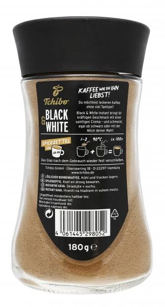 Tchibo Black & White Instant Mit Crema 4 Tchibo Black & White Instant Mit Crema – Bild 2
