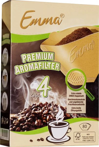 Emma Premium Aromafilter Größe 4 3 Emma Premium Aromafilter Größe 4
