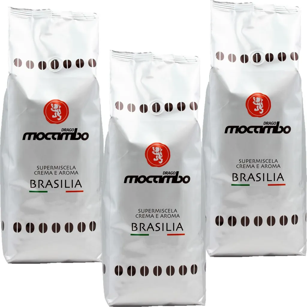 3 X 1kg Mocambo Kaffee Brasilia Ganze Bohne Espresso 3kg 3 3 X 1kg Mocambo Kaffee Brasilia Ganze Bohne Espresso 3kg